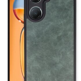 Vivo Y18 Kılıf Aras Deri Kapak - Koyu Yeşil-(5796)