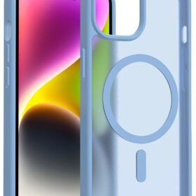 iPhone 15 Jota Magsafe Kapak - Açık Mavi-(5796)