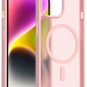 iPhone 15 Jota Magsafe Kapak - Pudra-(5796)