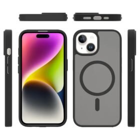 iPhone 15 Pro Jota Magsafe Kapak - Pudra-(5796)