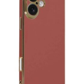 iPhone 16 Kılıf Volet Silikon - Kırmızı-(5796)