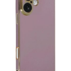 iPhone 16 Kılıf Volet Silikon - Mor-(5796)