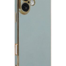 iPhone 16 Kılıf Volet Silikon - Açık Yeşil-(5796)