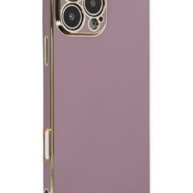 iPhone 16 Pro Kılıf Volet Silikon - Mor-(5796)