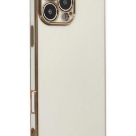 iPhone 16 Pro Max Kılıf Volet Silikon - Beyaz-(5796)