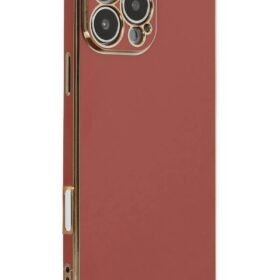 iPhone 16 Pro Max Kılıf Volet Silikon - Kırmızı-(5796)