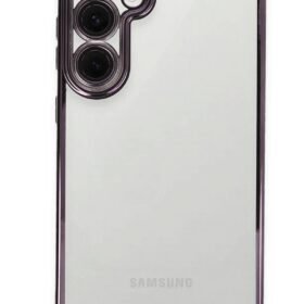 Samsung Galaxy S24 FE Kılıf Lensli Silikon - Mor-(5796)
