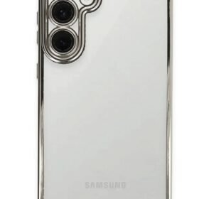 Samsung Galaxy S24 FE Kılıf Lensli Silikon - Gümüş-(5796)
