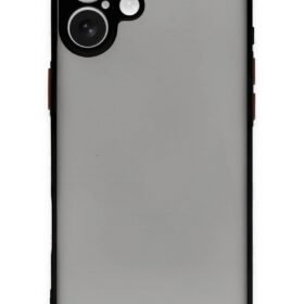 iPhone 16 Plus Kılıf Montreal Silikon Kapak - Siyah-(5796)