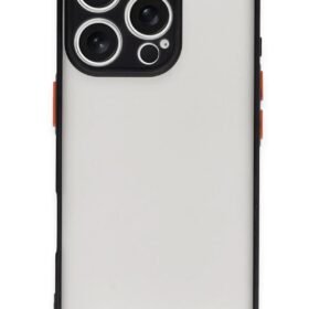 iPhone 16 Pro Kılıf Montreal Silikon Kapak - Siyah-(5796)