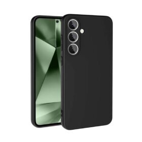 Samsung Galaxy S24 FE Kılıf Nano içi Kadife Silikon - Siyah-(5796)