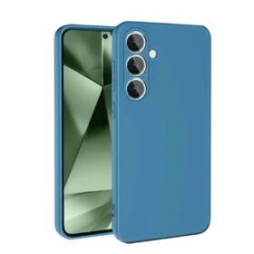 Samsung Galaxy S24 FE Kılıf Nano içi Kadife Silikon - Mavi-(5796)