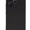 Xiaomi Redmi Note 13 Pro Plus Kılıf Nano içi Kadife Silikon - Siyah-(5796)