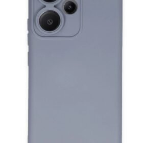 Xiaomi Redmi Note 13 Pro Plus Kılıf Nano içi Kadife Silikon - Gri-(5796)