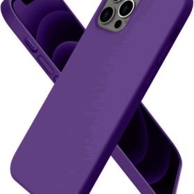 iPhone 12 Pro Kılıf First Silikon - Mürdüm-(5796)