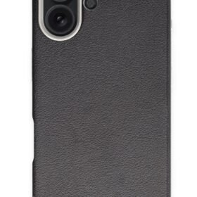 iPhone 16 Wonder Deri Magsafe Kapak - Siyah-(5796)