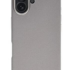 iPhone 16 Wonder Deri Magsafe Kapak - Titan Gri-(5796)