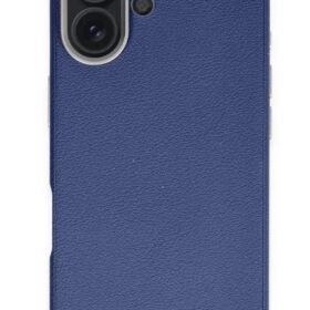 iPhone 16 Wonder Deri Magsafe Kapak - Lacivert-(5796)