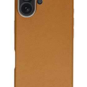 iPhone 16 Wonder Deri Magsafe Kapak - Kahverengi-(5796)