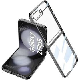Samsung Galaxy Z Flip 5 Kılıf Fold Element Kapak - Siyah-(5796)