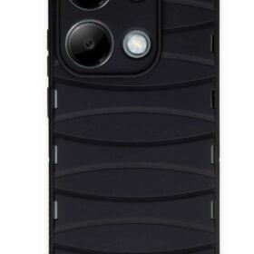 Xiaomi Redmi Note 13 Pro 4G Kılıf Bibercas Silikon Kapak - Siyah-(5796)