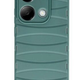 Xiaomi Redmi Note 13 Pro 4G Kılıf Bibercas Silikon Kapak - Koyu Yeşil-(5796)