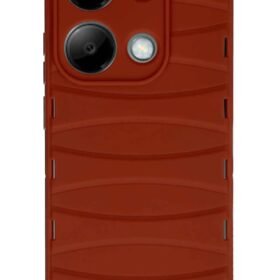 Xiaomi Redmi Note 13 Pro 4G Kılıf Bibercas Silikon Kapak - Kırmızı-(5796)