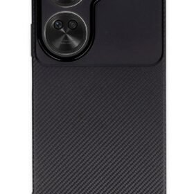 Huawei Nova 12 SE Kılıf Auto Focus Karbon Kapak - Siyah-(5796)