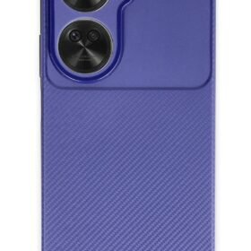 Huawei Nova 12 SE Kılıf Auto Focus Karbon Kapak - Lacivert-(5796)