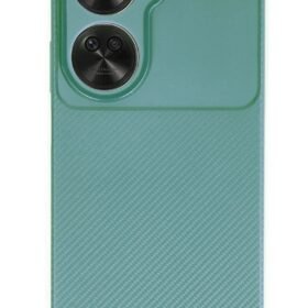 Huawei Nova 12 SE Kılıf Auto Focus Karbon Kapak - Koyu Yeşil-(5796)