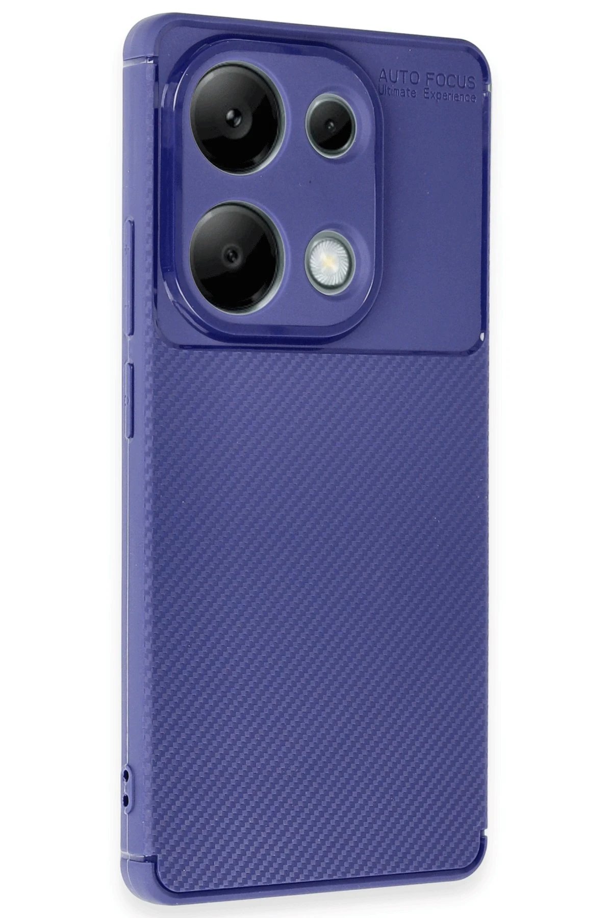 Xiaomi Redmi Note 13 Pro 4G Kılıf Auto Focus Karbon Kapak - Lacivert-(5796) - Görsel 2