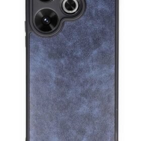 Xiaomi Redmi 13 4G Kılıf Aras Deri Kapak - Lacivert-(5796)