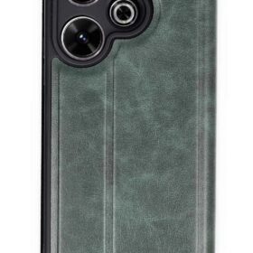 Xiaomi Redmi 13 4G Kılıf Flip Cover - Koyu Yeşil-(5796)