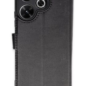 Xiaomi Redmi 13 4G Kılıf Trend S Plus Kapaklı Kılıf - Siyah-(5796)