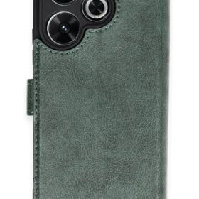 Xiaomi Redmi 13 4G Kılıf Trend S Plus Kapaklı Kılıf - Yeşil-(5796)