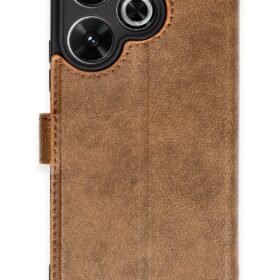 Xiaomi Redmi 13 4G Kılıf Trend S Plus Kapaklı Kılıf - Taba-(5796)