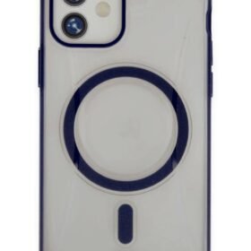 iPhone 11 Hilton Magsafe Kapak - Lacivert-(5796)