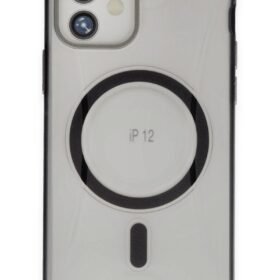 iPhone 12 Hilton Magsafe Kapak - Siyah-(5796)