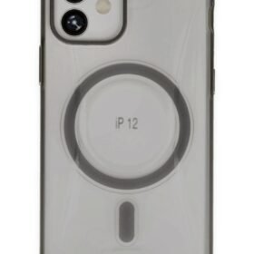iPhone 12 Hilton Magsafe Kapak - Titan Gri-(5796)