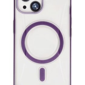 iPhone 14 Hilton Magsafe Kapak - Derin Mor-(5796)