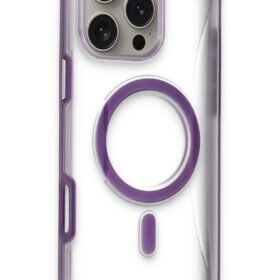 iPhone 14 Pro Max Hilton Magsafe Kapak - Derin Mor-(5796)