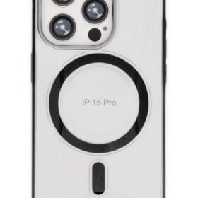 iPhone 15 Pro Hilton Magsafe Kapak - Siyah-(5796)