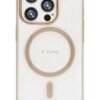 iPhone 15 Pro Hilton Magsafe Kapak - Gold-(5796)