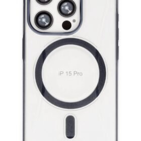 iPhone 15 Pro Max Hilton Magsafe Kapak - Lacivert-(5796)