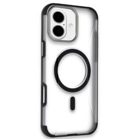 iPhone 16 Hilton Magsafe Kapak - Siyah-(5796)