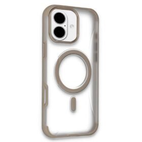iPhone 16 Hilton Magsafe Kapak - Gold-(5796)