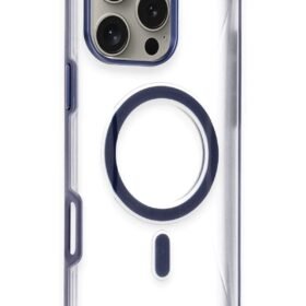 iPhone 16 Pro Hilton Magsafe Kapak - Lacivert-(5796)