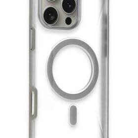 iPhone 16 Pro Hilton Magsafe Kapak - Titan Gri-(5796)