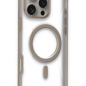 iPhone 16 Pro Hilton Magsafe Kapak - Gold-(5796)