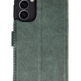 Samsung Galaxy A25 5G Kılıf Trend S Plus Kapaklı Kılıf - Yeşil-(5796)